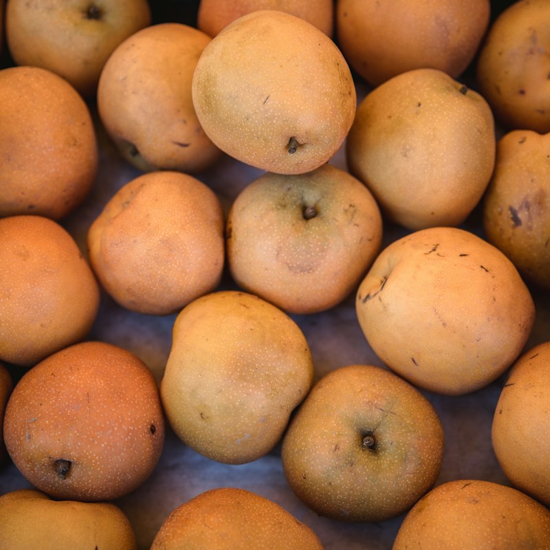 Fresh Japanese nashi pears